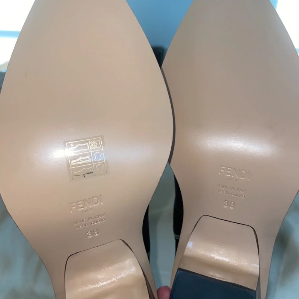 AUTH FENDI New Cowboy Sock Boot Leather Snakeskin Size 38 - Picture 11 of 11